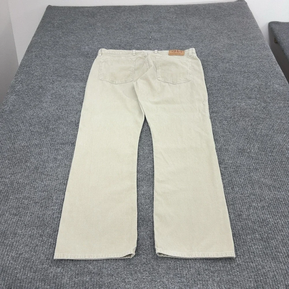 Gap Pants Mens 36x30 Beige Corduroy Low Rise Straight Fit Casual Classic Style